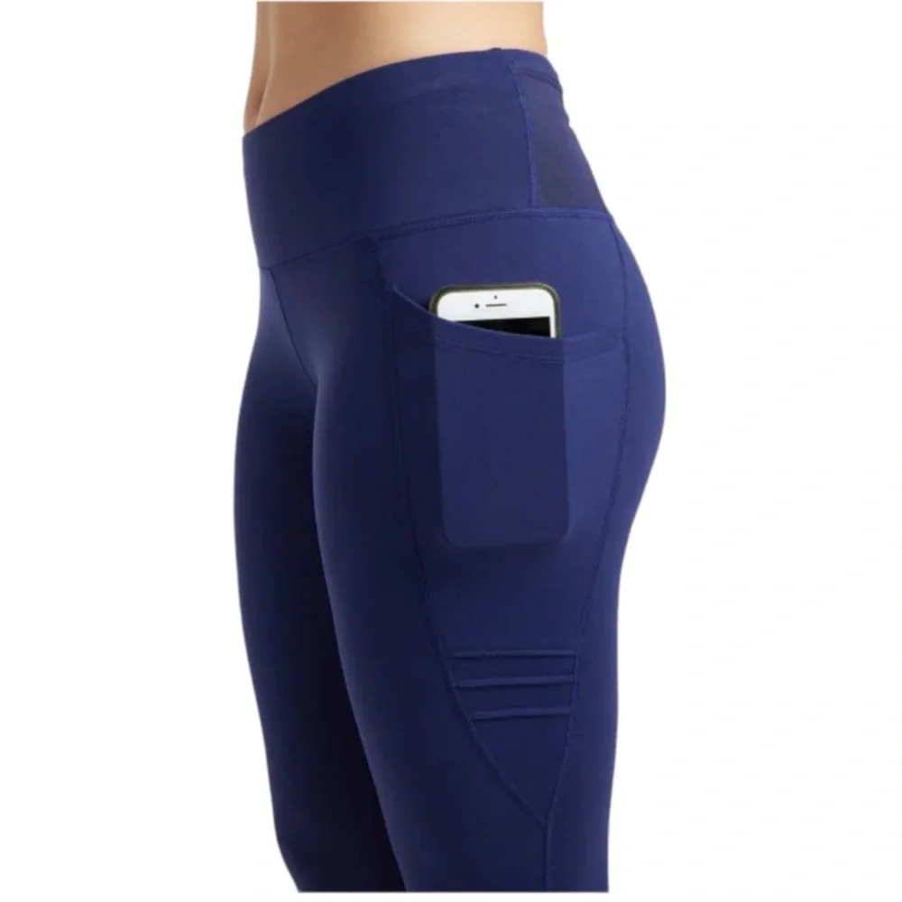 NWT Navy Oiselle Running Leggings, Blue Leggings - Picture 5 of 11